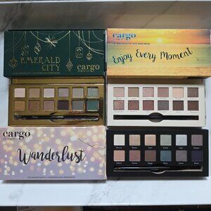 Cargo Eye Shadow Palette Lot-WANDERLUST-EMERALD CITY-ENJOY EVERY MOMENT